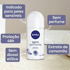 desodorante nivea antitranspirante sem perfume